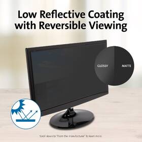 Privátny filter KENSINGTON MagPro™ pre monitor 23“ (16:9), dvojsmerný, magnetický, odnímateľný 

 obrázok produktu 6 z 10