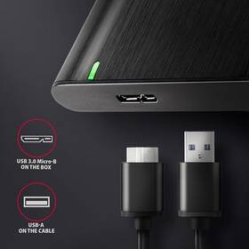 Box na HDD Axagon USB-A SATA 2.5 HDD 

 obrázok produktu 5 z 5