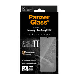 Tvrdené sklo PanzerGlass Ceramic II na Samsung Galaxy S26 s inštalačným rámčekom 

 obrázok produktu 3 z 4