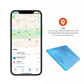 Lokátor FIXED Tag Card s podporou Find My, bezdrôtové nabíjanie modrý

 obrázok produktu 5 z 9