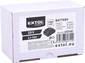 Akumulátor EXTOL ENERGY 402481 20V Li-ion, 2Ah 

 obrázok produktu 2 z 2