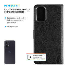 Puzdro na mobil flipové FIXED Opus na Motorola Moto G35 5G čierne

 obrázok produktu 2 z 7