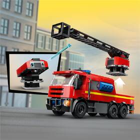 Stavebnica LEGO® City 60414 Hasičská stanice s hasičským vozem 

 obrázok produktu 4 z 9