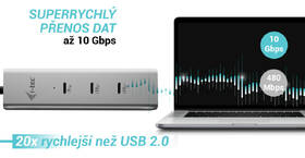 USB Hub i-tec iUSB-C Charging Metal HUB 5port, USB-C video 8K, PD 85W strieborný

 obrázok produktu 9 z 10