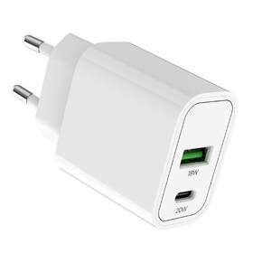 Nabíjačka do siete Mobile Origin 1x USB-A/1x USB-C PD20W biela

 obrázok produktu 4 z 15