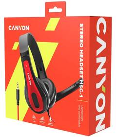 Headset Canyon HSC-1 čierny/červený

 obrázok produktu 5 z 5