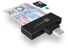 Čítačka eObčianok Connect IT CFF-3000-BK čierna

 obrázok produktu 1 z 6