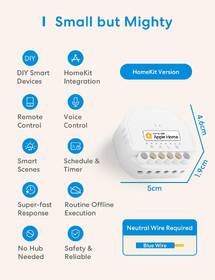 Modul Meross Smart Wi-Fi, Neutral Wire Required biely

 obrázok produktu 2 z 8