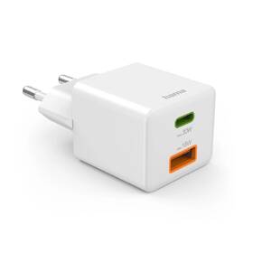 Nabíjačka do siete Hama USB-C + USB-A, PD/QC, 30 W biela

 obrázok produktu 1 z 5