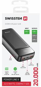 Powerbank Swissten Power Line II 20000 mAh čierny

 obrázok produktu 3 z 3