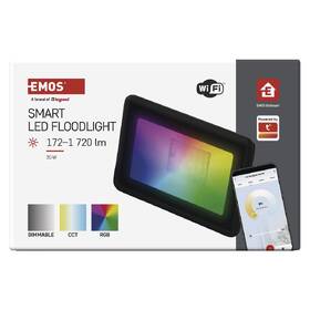 Reflektor EMOS GoSmart, 20 W, RGB+CCT čierny

 obrázok produktu 3 z 5