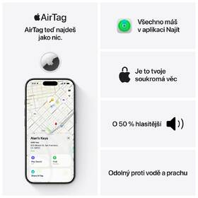 Lokátor Apple AirTag (2. generace) biely

 obrázok produktu 4 z 8