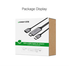 Kábel UGREEN USB/HDMI Digital AV Adapter 1,5m sivý

 obrázok produktu 6 z 6