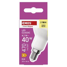 LED žiarovka EMOS Classic reflektor, 4,2 W, 470lm, E14, teplá biela 

 obrázok produktu 3 z 13
