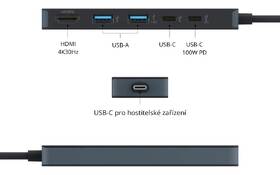 USB Hub HyperDrive Flex 5 Port USB-C čierny

 obrázok produktu 5 z 6