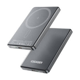 Powerbank Essager 5000 mAh magnetická bezdrôtová (kompatibilná s MagSafe) sivá

 obrázok produktu 2 z 7