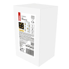 Dekoratívny LED projektor EMOS hviezdičky, 3x AAA, vnútorná, teplá biela 

 obrázok produktu 6 z 6