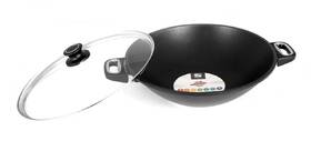 Panvica WOK G21 Lagoon 36 cm, pokrievka 

 obrázok produktu 3 z 5