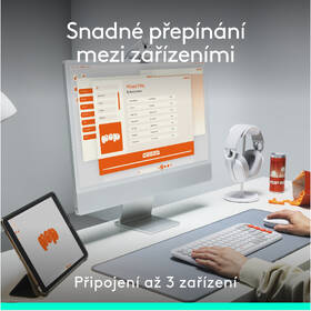 Klávesnica s myšou Logitech POP ICON, US layout biela

 obrázok produktu 8 z 10