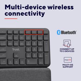 Klávesnica Trust Keyra Ergonomic, US čierna

 obrázok produktu 6 z 9