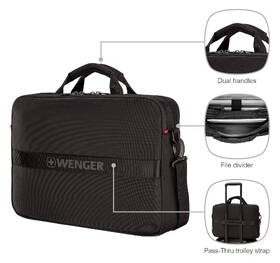 Brašna na notebook Wenger XE Brief 16" čierna

 obrázok produktu 9 z 14