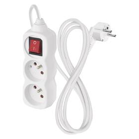 Kábel predlžovací EMOS 2 x zásuvka, vypínač, 1,4 m biely

 obrázok produktu 3 z 6