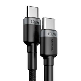 Kábel Baseus Cafule USB-C/USB-C PD2.0 100W, 5A, 2m čierny/sivý

 obrázok produktu 1 z 5