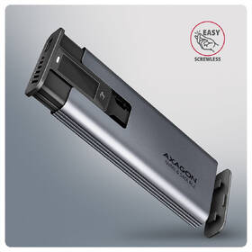 Externý rámček Axagon DISPLAY box, USB-C 10Gbps - M.2 NVMe & SATA SSD sivý

 obrázok produktu 3 z 8