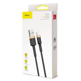 Kábel Baseus Cafule USB/Lightning, 3m čierny/zlatý

 obrázok produktu 10 z 10