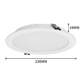 Vstavané svietidlo IMMAX NEO DOWN, 36W, BEACON, CCT, stmievateľné, Wi-Fi, TUYA, priem. 23cm biele

 obrázok produktu 1 z 4