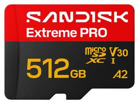 Pamäťová karta SANDISK 512GB UHS-I U3 (250R/170W) + SD apaptér 

 obrázok produktu 1 z 3