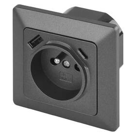 Zásuvka EMOS s USB+USB-C, Fast Charge, 3A 

 obrázok produktu 1 z 6