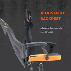 Herná stolička Canyon Wave Mesh čierna/oranžová

 obrázok produktu 8 z 11