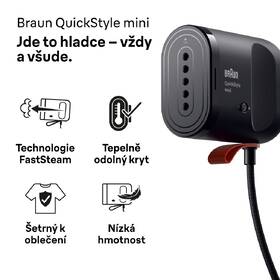 Ručný naparovač odevov Braun GS1051BK čierny

 obrázok produktu 8 z 13