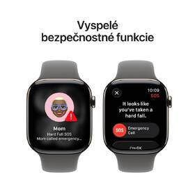 Inteligentné hodinky Apple GPS + Cellular 46mm prírodný titán - skalovo sivý športový remienok - S/M 

 obrázok produktu 5 z 7