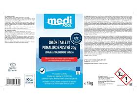 Bazénová chémia mediPOOL CHLÓR  20g 1,0 kg 

 obrázok produktu 2 z 2