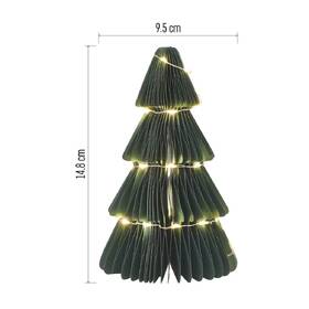LED dekorácie EMOS papierový strom so stojanom, 35LED, 15 cm, teplá biela 

 obrázok produktu 3 z 5
