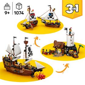 Stavebnica LEGO® Creator 3 v 1 31387 Kultovní pirátská loď 

 obrázok produktu 3 z 8