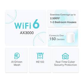 Kompletný Wi-Fi systém TP-Link Deco X50 (3 ks) biely

 obrázok produktu 2 z 7