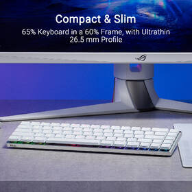 Klávesnica Asus FALCHION RX Low profile (ROG NX Snow) - US biela

 obrázok produktu 8 z 12