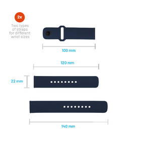 Remienok FIXED Silicone Sporty Strap s Quick Release 22mm modrý

 obrázok produktu 4 z 5