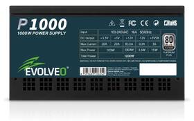 Zdroj Evolveo P1000 80+ Platinum, 1000W, ATX 3.1 čierny

 obrázok produktu 2 z 12