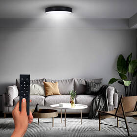 LED stropné svietidlo Solight 36W, s diaľkovým ovládačom, 2300lm, 30cm, stmievanie, studená/neutrálna/teplá biela čierne

 obrázok produktu 8 z 8