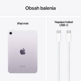 Tablet Apple iPad mini (2024) Wi-Fi 256 GB - fialový 

 obrázok produktu 9 z 9