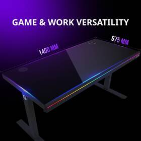 Herný stôl Lorgar DP80 RGB Tempered Glass čierny

 obrázok produktu 13 z 14