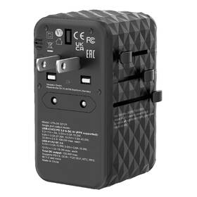Cestovný adaptér Verbatim UTA-06 GaN III, 2x USB-C PD 100W & QC 4+, 2x USB-A QC 3.0 čierny

 obrázok produktu 7 z 11