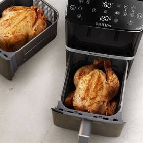 Fritéza teplovzdušná Philips Airfryer Dual Basket 4000 series 10 l, NA461/00 čierna

 obrázok produktu 8 z 11