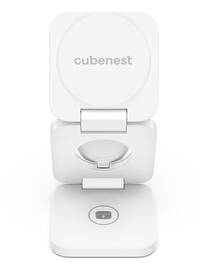 Bezdrôtová nabíjačka Cubenest E310 Pre 3v1 s podporou uchytenia MagSafe biela

 obrázok produktu 3 z 12