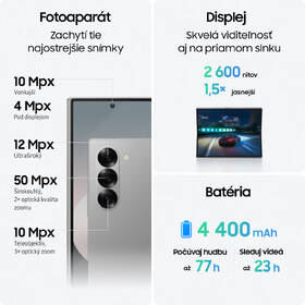 Mobilný telefón Samsung Galaxy Z Fold6 5G 12 GB / 256 GB ružový

 obrázok produktu 4 z 34