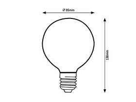 LED žiarovka Rabalux Filament E27, 4W, 2 200 K 

 obrázok produktu 2 z 2